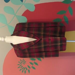 Vintage Pendleton Plaid Wool Blazer